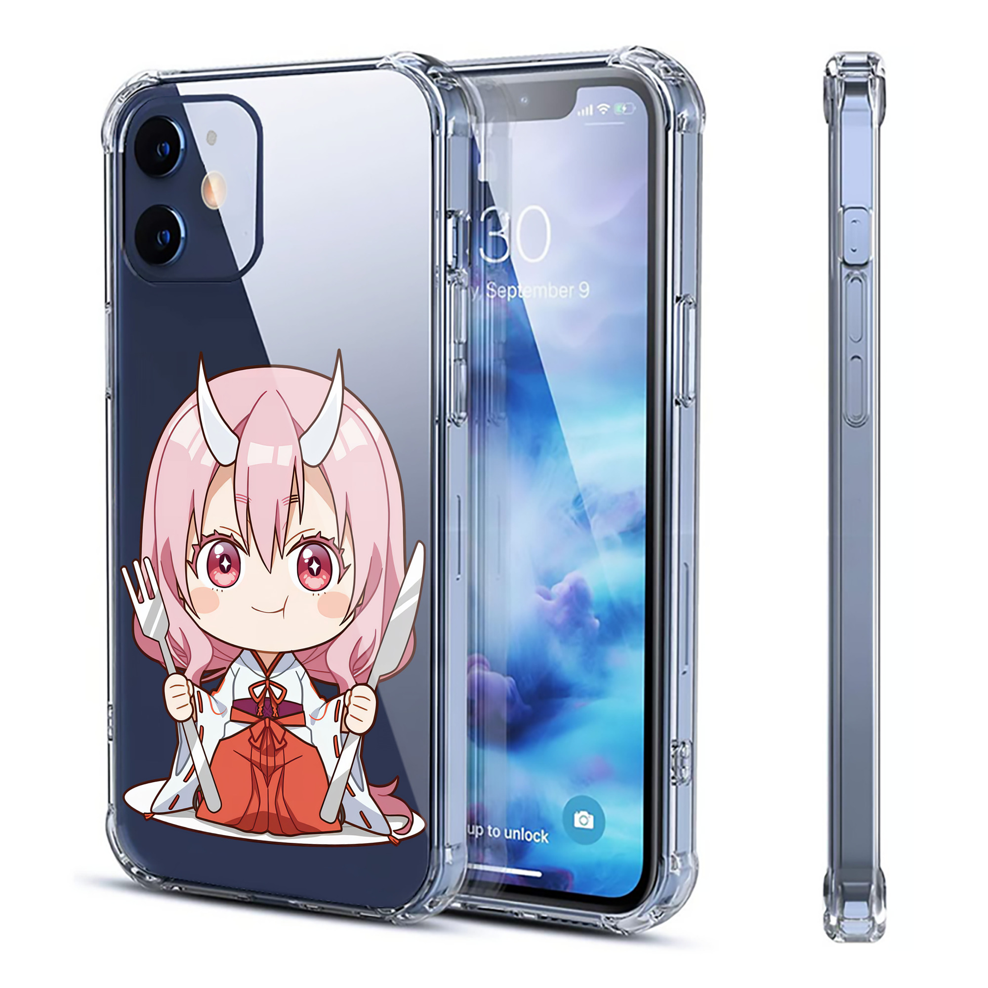 （画像用） 転スラ Regarding Reincarnated to Slime 【iPhone 12シリーズ対応】透明スマホケース（クリアソフトケース）